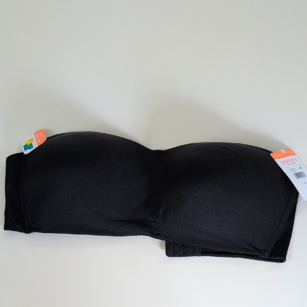 Strapless Black Bandeau Bra - Women Intimates & Sleepwear 42 XL